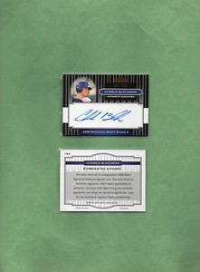 Charlie Blackmon (Col Rockies) 1/2008 Razor Draft Autographed(Black) #034/199 Rc