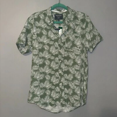 NWT Heritage Report Collection Microstretch Button Hawaiian Shirt Men's Medium - Image 1 of 4