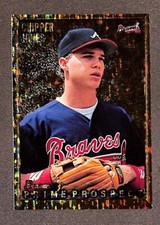 Bowman #262 Chipper Jones Gold Foil Prime Prospect