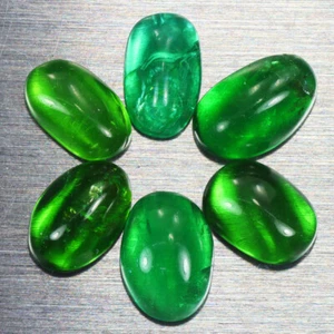 3.515 CT AMAZING UNUSUAL HUNTER GREEN 100% NATURAL UNHEATED APATITE 6 PC - Picture 1 of 2