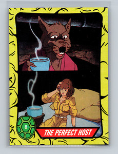 1989 Topps Teenage Mutant Ninja Turtles The Perfect Host #8