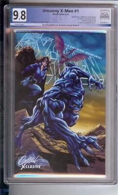 UNCANNY X-MEN  #1  PGX 9.8  "J SCOTT CAMPBELL VARIANT COVER F " - Image 1 of 2