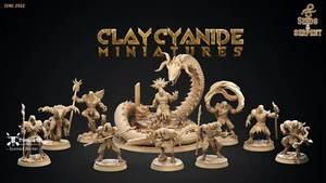 Seeds Of The Serpiente - Tablero de Mesa Echsenmenschen Lizardmen Warband Set - Imagen 1 de 22