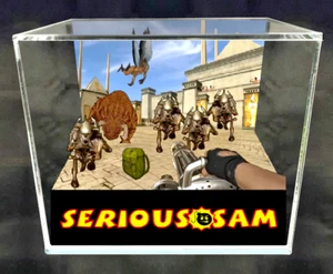 Serious Sam - Diorama Cubo 3D Hecho a Mano - Videojuegos - Shadowbox - Imagen 1 de 1