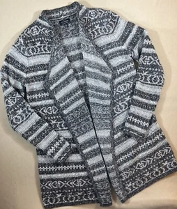 Lucky Brand Sweater Womens Large Cardigan Southwest Boho Aztec Cozy Soft - Picture 1 of 11