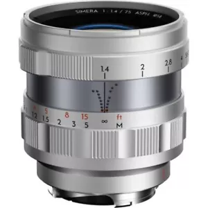Thypoch Simera 75mm f/1.4 ASPH Lens for Leica M (Silver) - Picture 1 of 8