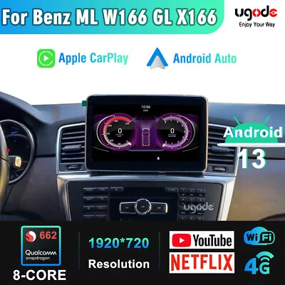 8.4 " Android 13 autoradio Bildschirm Für Mercedes ML W166 GL X166 Car play 128G - Bild 1 von 4