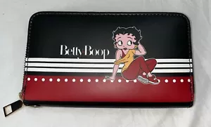 Betty Boop Black 8" Wristlet Wallet Clutch Purse-No Straps - Picture 1 of 9