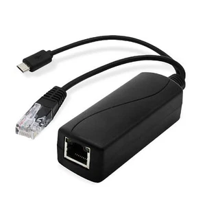Micro USB 48V to 5V Splitter 2A 10W PoE Power Over Ethernet Active Adapter Kit - Picture 1 of 6