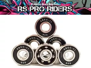 ABEC 11 608 RS STUNT SCOOTER SKATEBOARD WHEEL BEARINGS SUPER SPIN QUALITY&VALUE - Picture 1 of 4