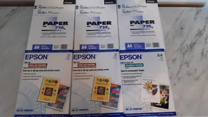 6x Lotto Carta Fotografica 720 360 dpi Epson Inkjet Photo Paper - Afbeelding 1 van 1