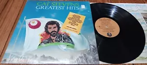 Cat Stevens Greatest Hits Hype Sticker In Shrink w/ Lyrics Poster A&M Records LP - Picture 1 of 11