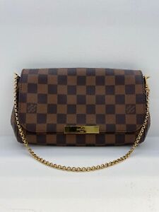 Authentic Louis Vuitton Favorite MM Monogram Crossbody Clutch Handbag