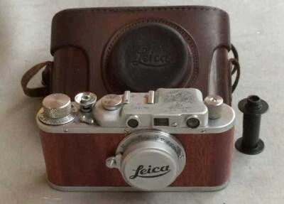 Leica II D Aniversario 1923 copia madera cromada en estuche de cuero (copia FED-Zorki) Foto 1 de 4