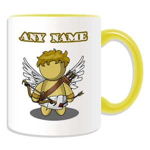 Personalised Gift Cupid Mug Money Box Cup Fairy Tale Name Message Mythology Boy - Picture 1 of 20