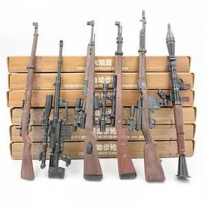 6Pcs 98K M200 RPG Sniper Rifle Assemble Toy Gun Model Sand Table Decor Weapon - Picture 1 of 6