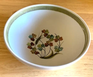 1 ciotola salsa frutta Denby trifoglio irlandese Inghilterra fascia verde - Foto 1 di 3