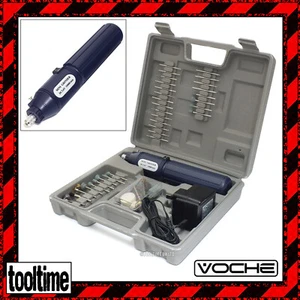 VOCHE® AKKU AKKU MINI BOHRMASCHINE HOBBY WERKZEUG 100 ZUBEHÖRTEILE + KOFFER - Bild 1 von 6