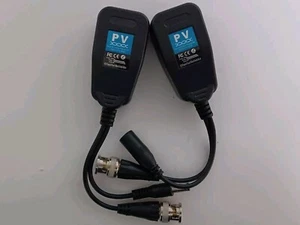 2-PACK 720P/1080P HD-CVI/TVI/AHD Passive Video Balun Transmitter Receiver - Picture 1 of 15