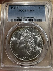 1884-O Morgan Silver Dollar Us Coin PCGS MS63, 9824, Free Shipping - Picture 1 of 2