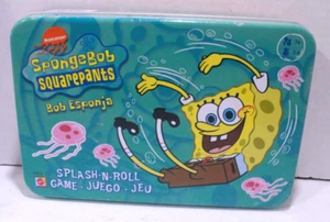 SpongeBob Squarepants Splash-N-Roll 2002 Mattel Game w/ Tin Nickeloden - Picture 1 of 6