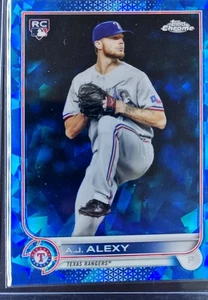 2022 Topps Chrome Sapphire A.J. Alexy Rookie RC #547 Texas Rangers - Bild 1 von 2
