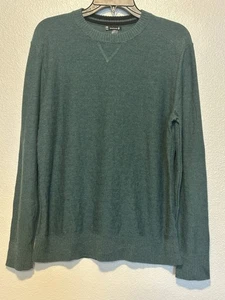 Smartwool Green Stripe L/S Crew Neck Pullover Men Sweater Merino Wool M SW01929 - Picture 1 of 10