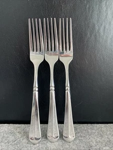 3 Mikasa FRENCH COUNTRYSIDE Salad Forks Glossy Stainless Steel Flatware - Picture 1 of 18