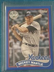 2024 Topps Update Series - Mickey Mantle - 1989 Edition Blue Parallel #89US-30 - Picture 1 of 2