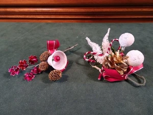 2 CAJA DE REGALO DE NAVIDAD VINTAGE JAPÓN ELIGE CORBATAS DECORACIONES, CAMPANA, BASTONES DE CARAMELO - Imagen 1 de 7