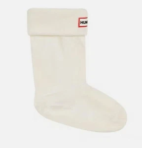 Hunter Original Kids Boots Socks Cream XS Fleece (5/7) New - Picture 1 of 4