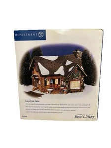Department 56 Cedar Point Cabin Christmas Snow Village 55009 Neu Vintage 90er Y2K - Bild 1 von 5