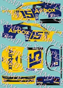 2024 Hailie Deegan Autobox Throwback 1/64 Peel& Stick Decals - Picture 1 of 1