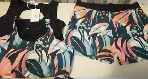 3-teiliger Damen Bauchweg Tankini,Push-Up Oberteil,High Waist Shorts,Größe 2XL - Bild 1 von 6