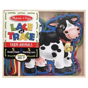 Melissa & Doug Farm Animals Lace and Trace Panels, 1 EA - Picture 1 of 4
