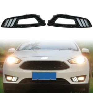 For Ford Focus 2015-2016 LED Daytime Running White Yellow Lights DRL - Picture 1 of 8