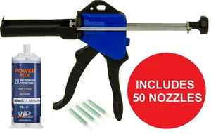 Kit de pistola adhesiva de resina epoxi WURTH® reparación de plástico replast VIP - Imagen 1 de 2