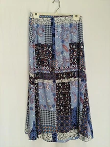 Gonna Blair Boho Med patchwork floreale anni '90 donna blu - Foto 1 di 6