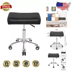 Comfortable 21"x13.2" Hydraulic Stool With Smooth Wheels - 400 lbs Capacity - Picture 1 of 8