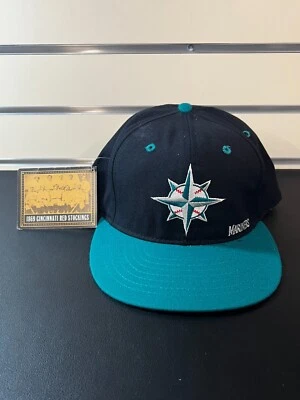 MLB Seattle Mariners Roman Baseball Cap Size 7 1/2 w/ Tags - Image 1 of 4