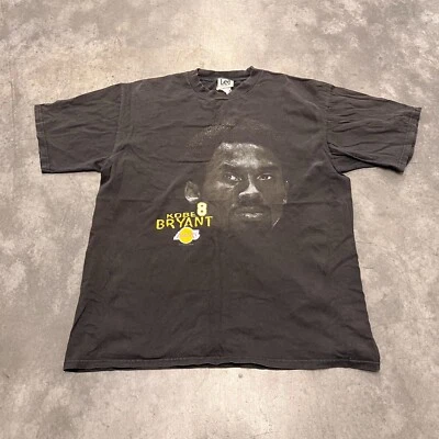 Rare Vintage Kobe Bryant Shirt Mens Black Big Face Graphic Rap Tee Lee Sport - Image 1 of 4