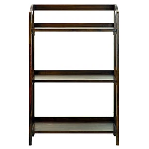 Casual Home Stratford Folding Bookcase Warm Brown 3-Shelf - Picture 1 of 1