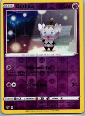 Gothita SWSH03: Darkness Ablaze 073/189 Near Mint NM Reverse Holo - Image 1 of 2