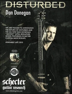 2015 Disturbed Dan Donegan Signature JMoney Ultra Schecter Guitar advertisement - Picture 1 of 3