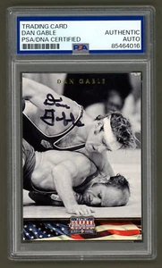 Dan Gable signierte 2012 Panini Americana Heroes & Legends Karte #77 (PSA) Wrestling - Bild 1 von 2