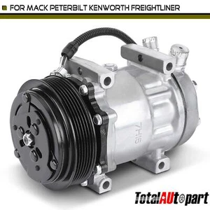 A/C Compressor w/ SD7H15 Style for Freightliner Kenworth Peterbilt Caterpillar - Picture 1 of 8