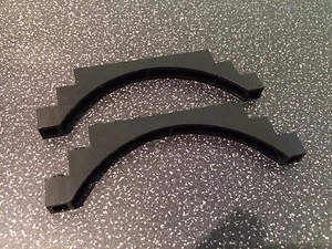 LEGO SPARES PARTS 6108 BLACK 1 X 12 X 3 ARCH X 2 PCS - Picture 1 of 1