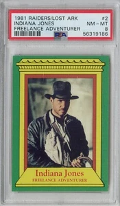 1981 Raiders Of The Lost Ark Freelance Adventurer Indiana Jones #2 PSA 8 RARE - Picture 1 of 2