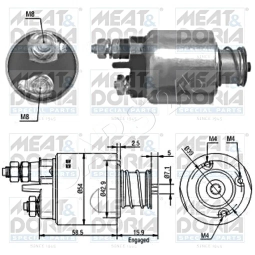 Interruptor solenoide de arranque para FIAT LANCIA OPEL VAUXHALL ALFA ROMEO 500 51823860 Foto 1 de 1