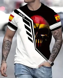 Spanien T-Shirt mit Aufschrift Spain Trikot T-Shirt Gr. XL - Bild 1 von 5